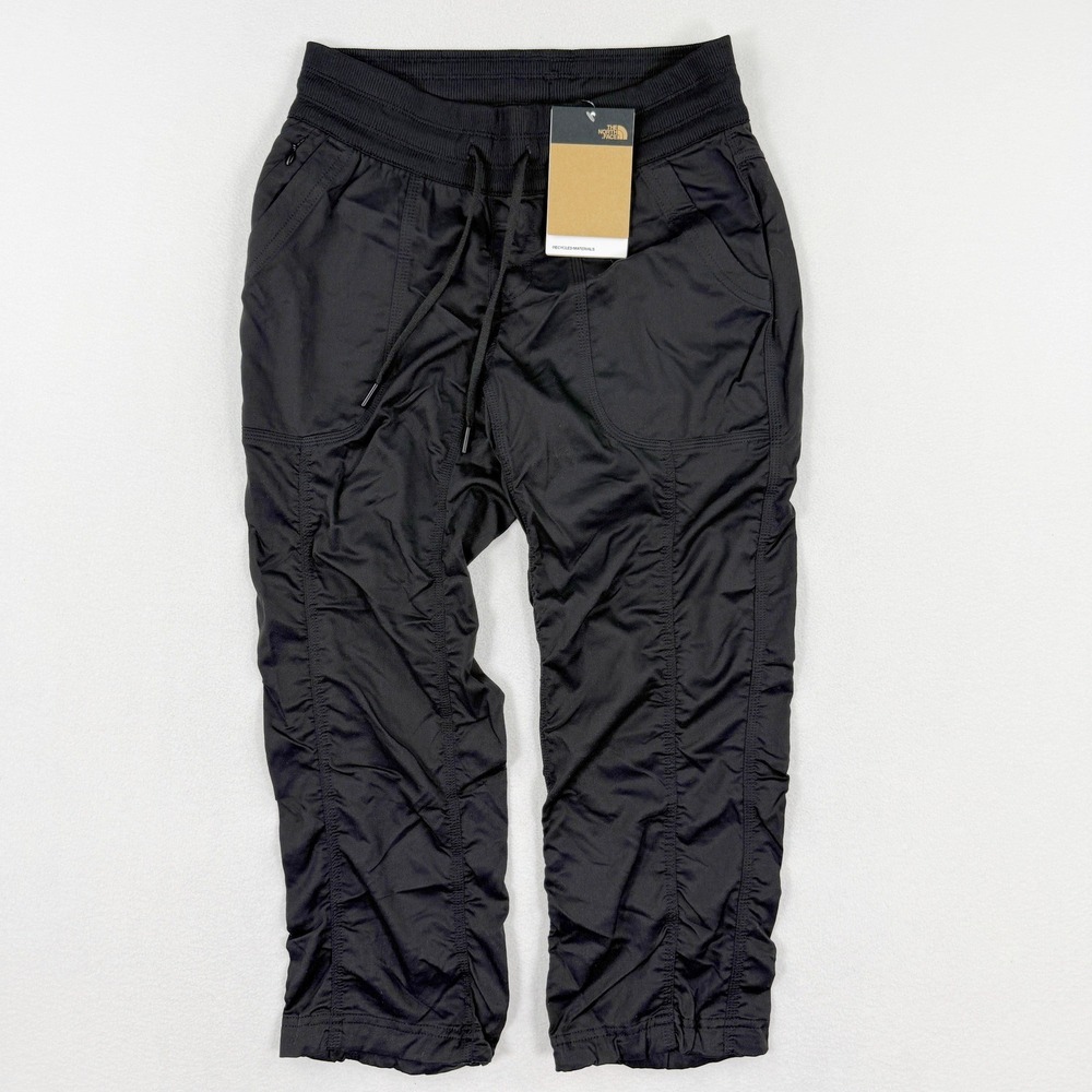 The North Face Black Capri Active Pants with Drawcord Waist